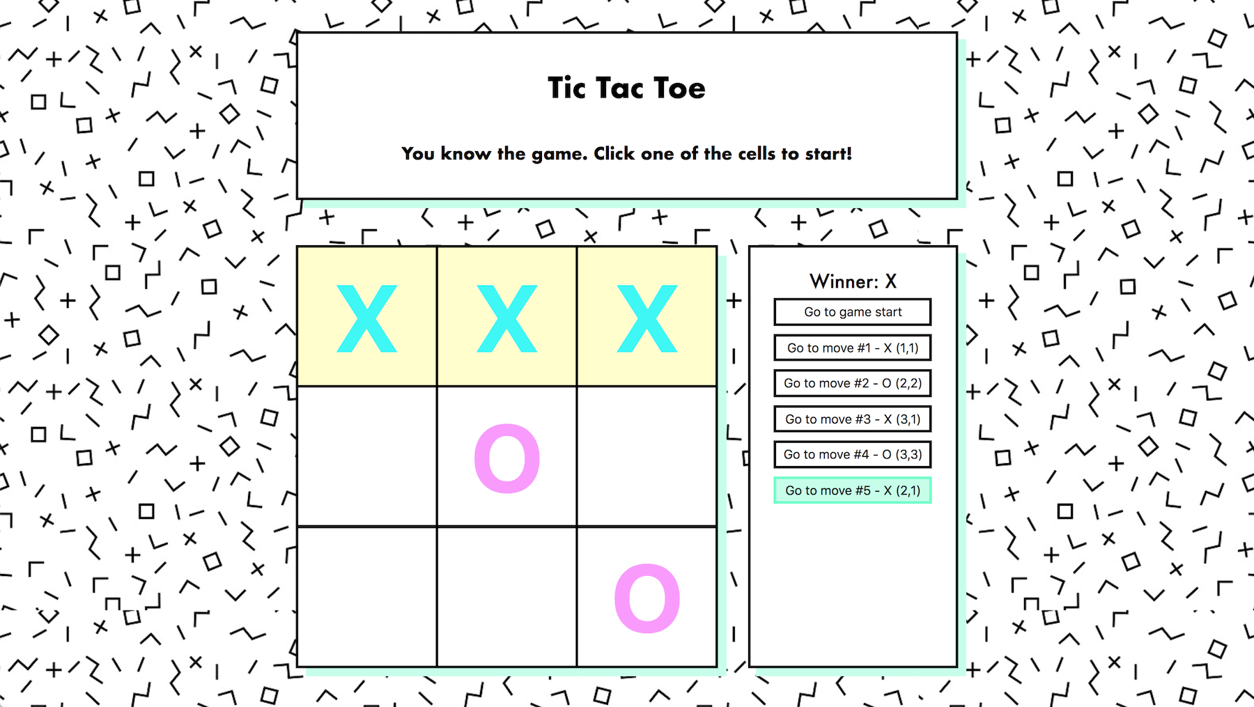 Tic Tac Toe app screenshot